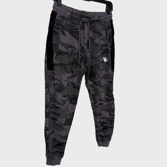 YoungLA Tapered Athletic Jogger Pants Gray Camo Men's Medium Workout Activewear - Picture 3 of 11